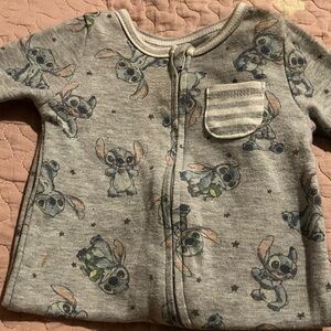 Disney Gray Kids Pajamas with Stitch Design